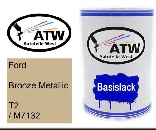 Ford, Bronze Metallic, T2 / M7132: 500ml Lackdose, von ATW Autoteile West.